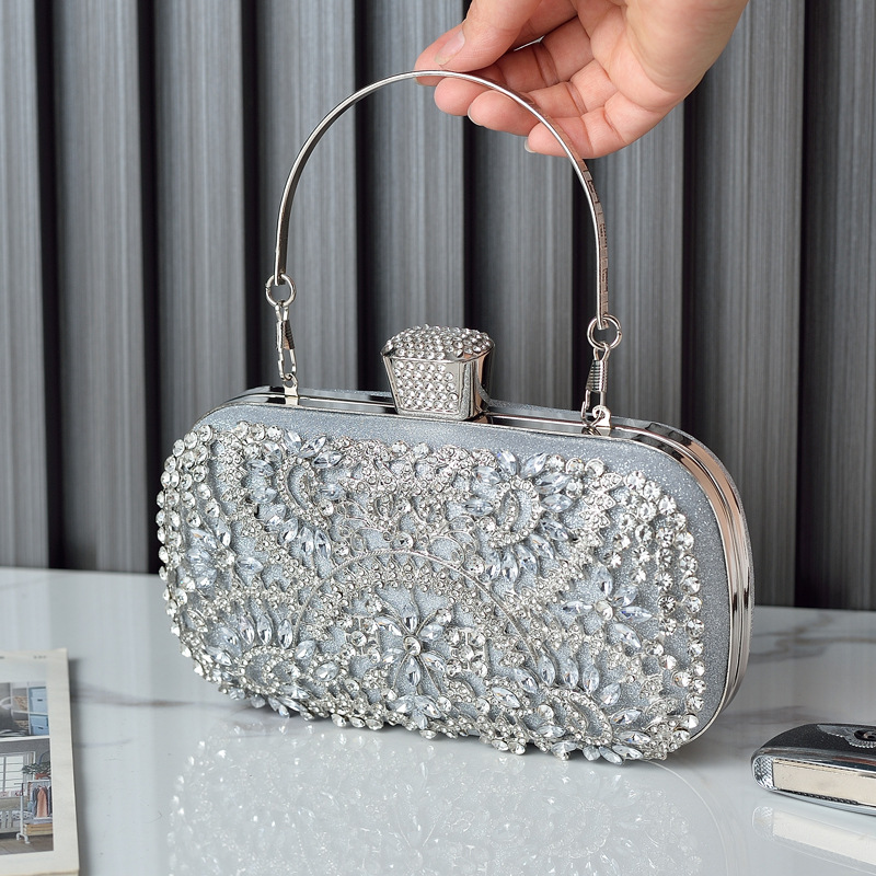 Silver clutch bag – Elegant and simple bag for women