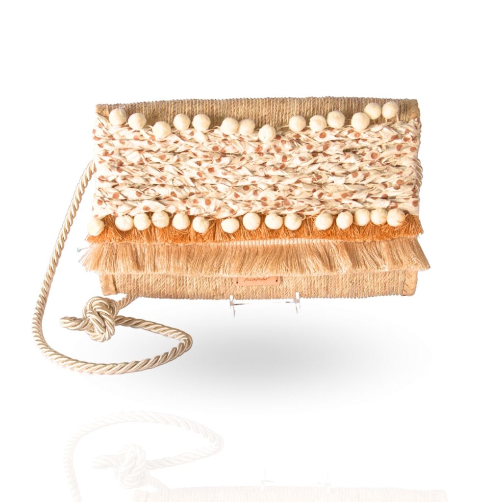 Beige clutch