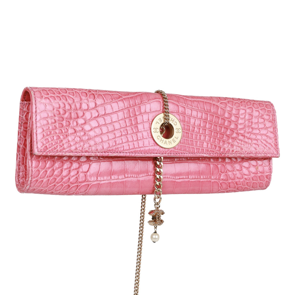 Pink clutch purse