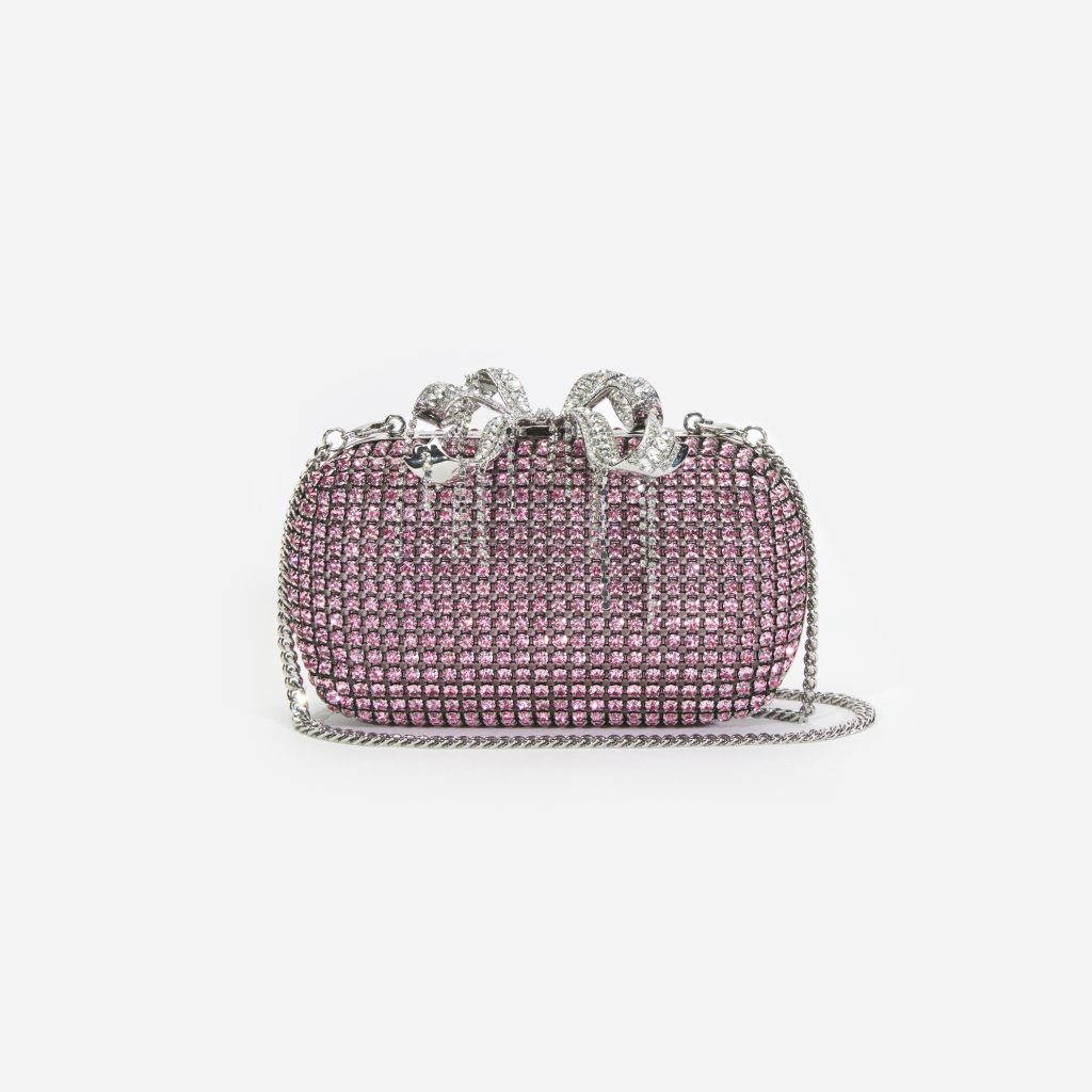 Pink clutch purse