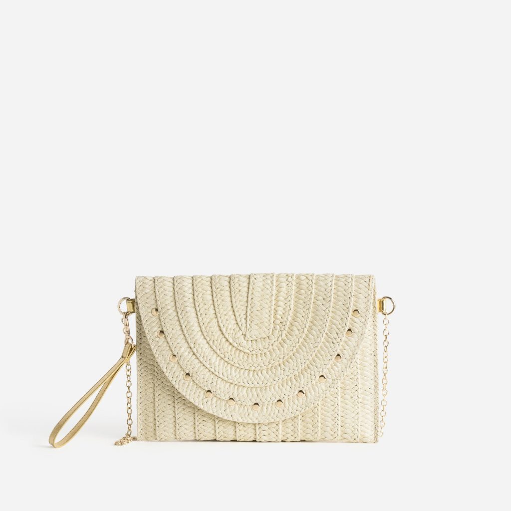 Beige clutch