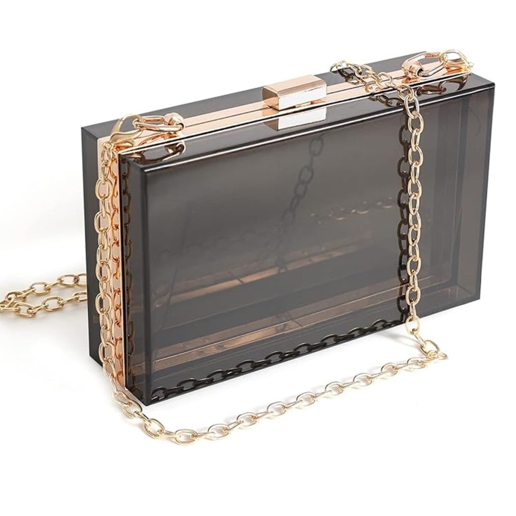 Clear clutch bag