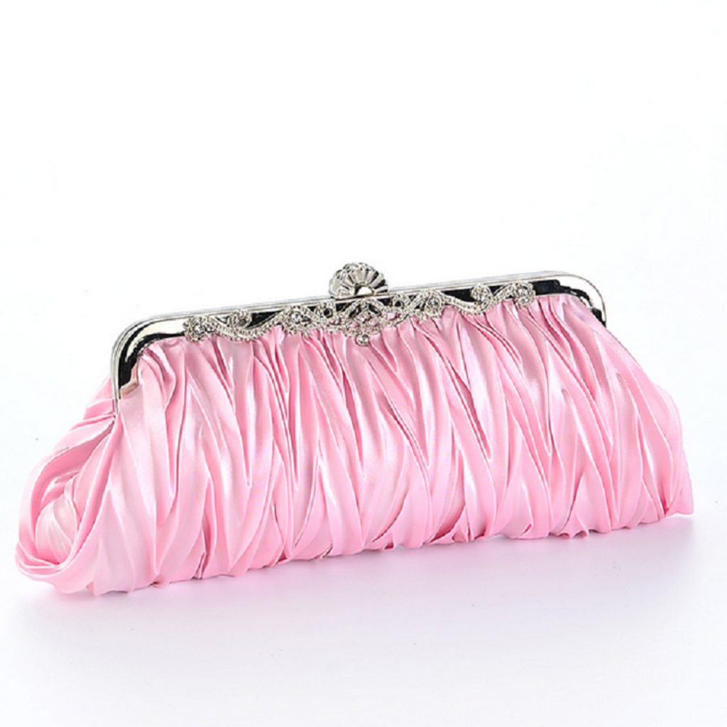 Pink clutch purse