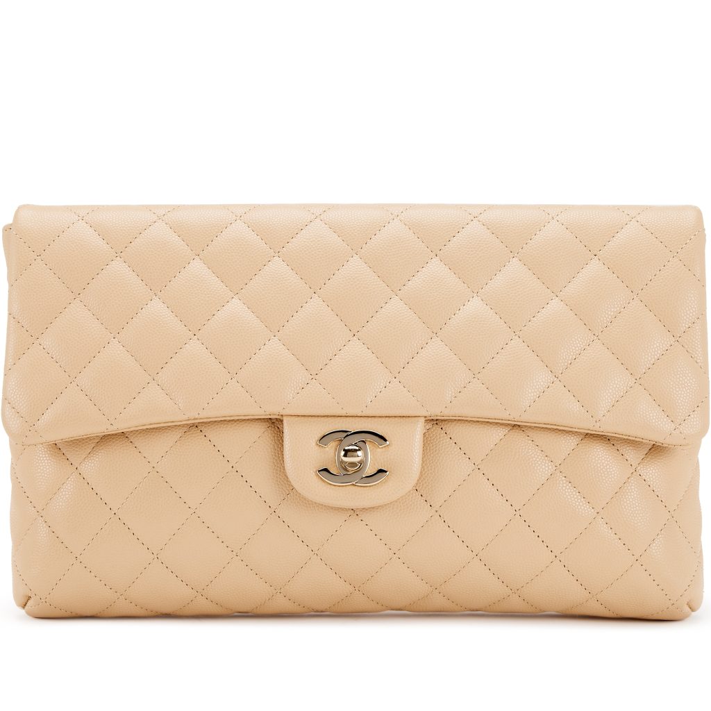 Beige clutch