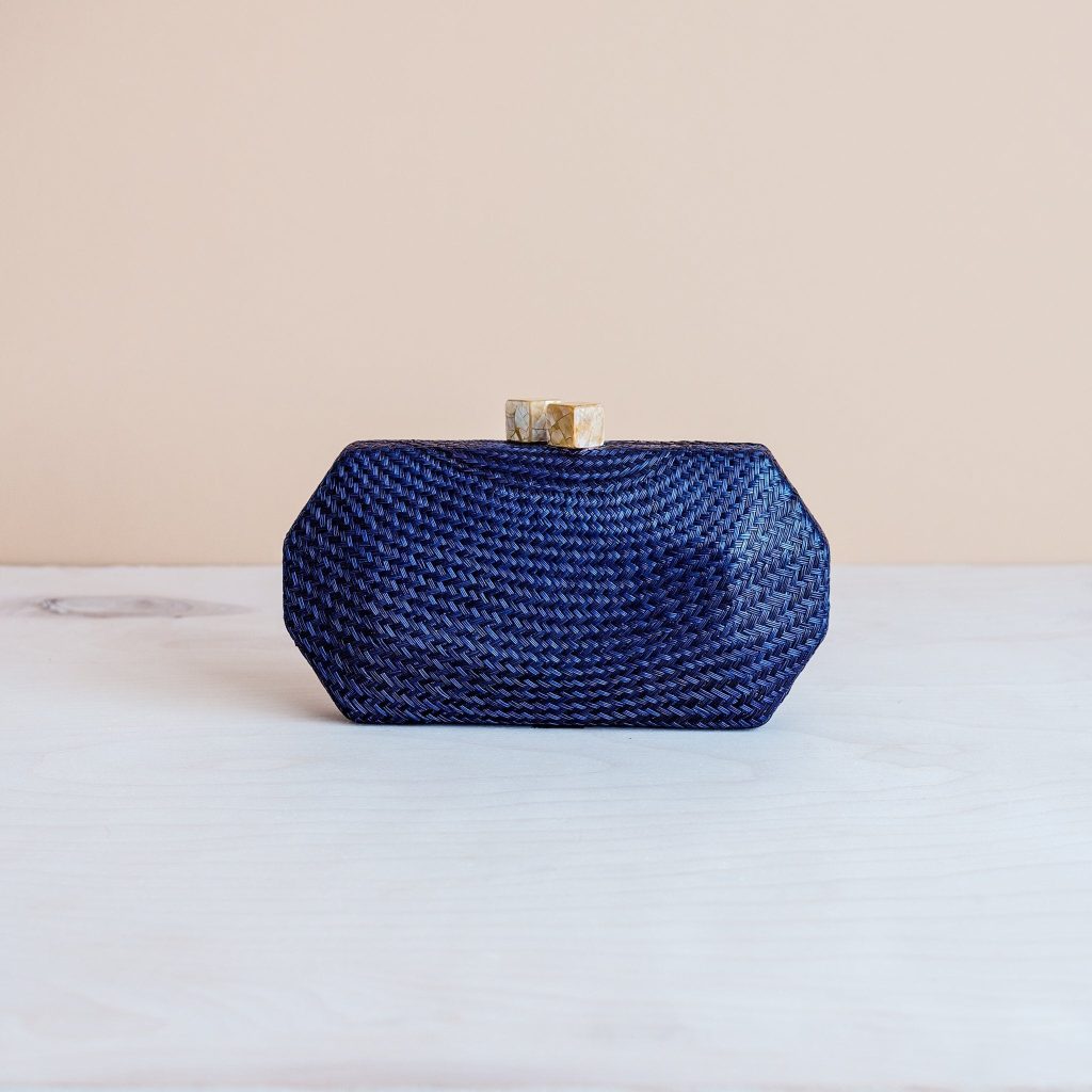 Navy blue clutch