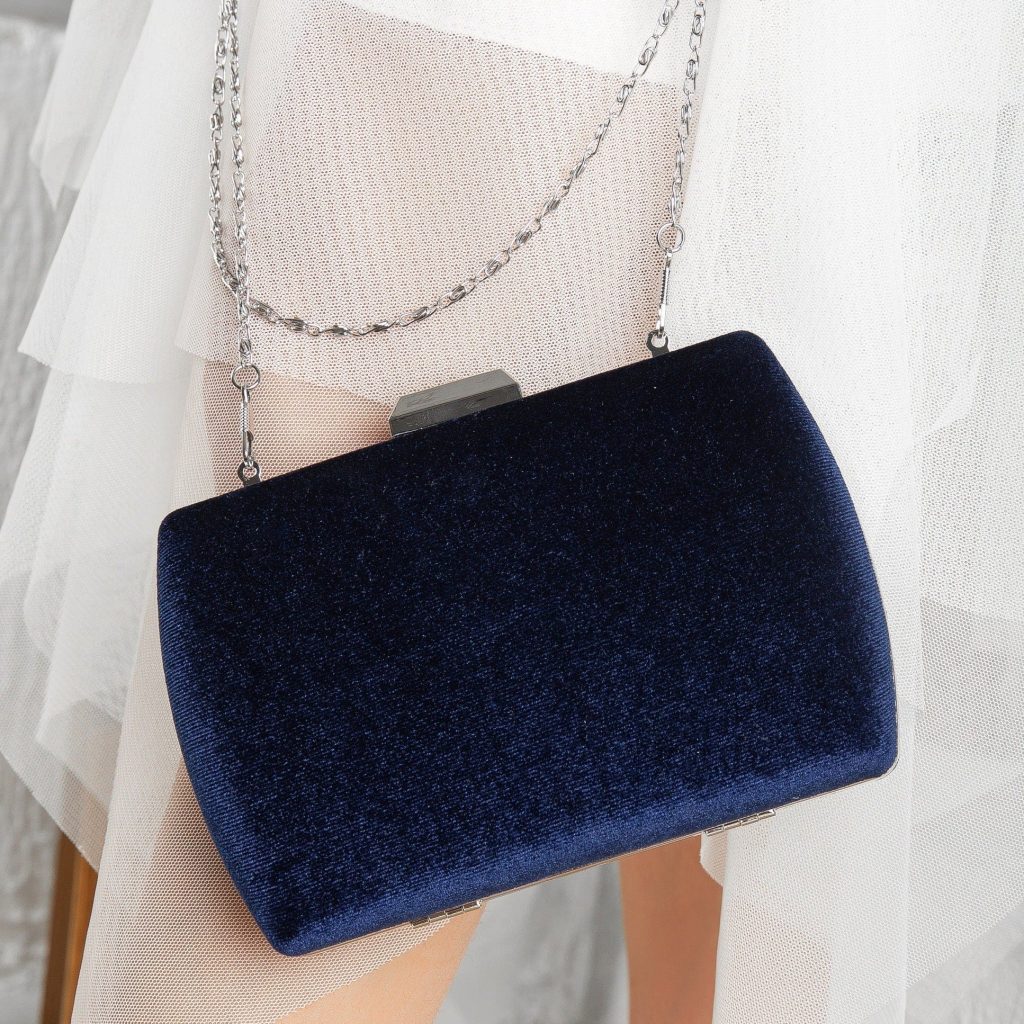 Navy blue clutch