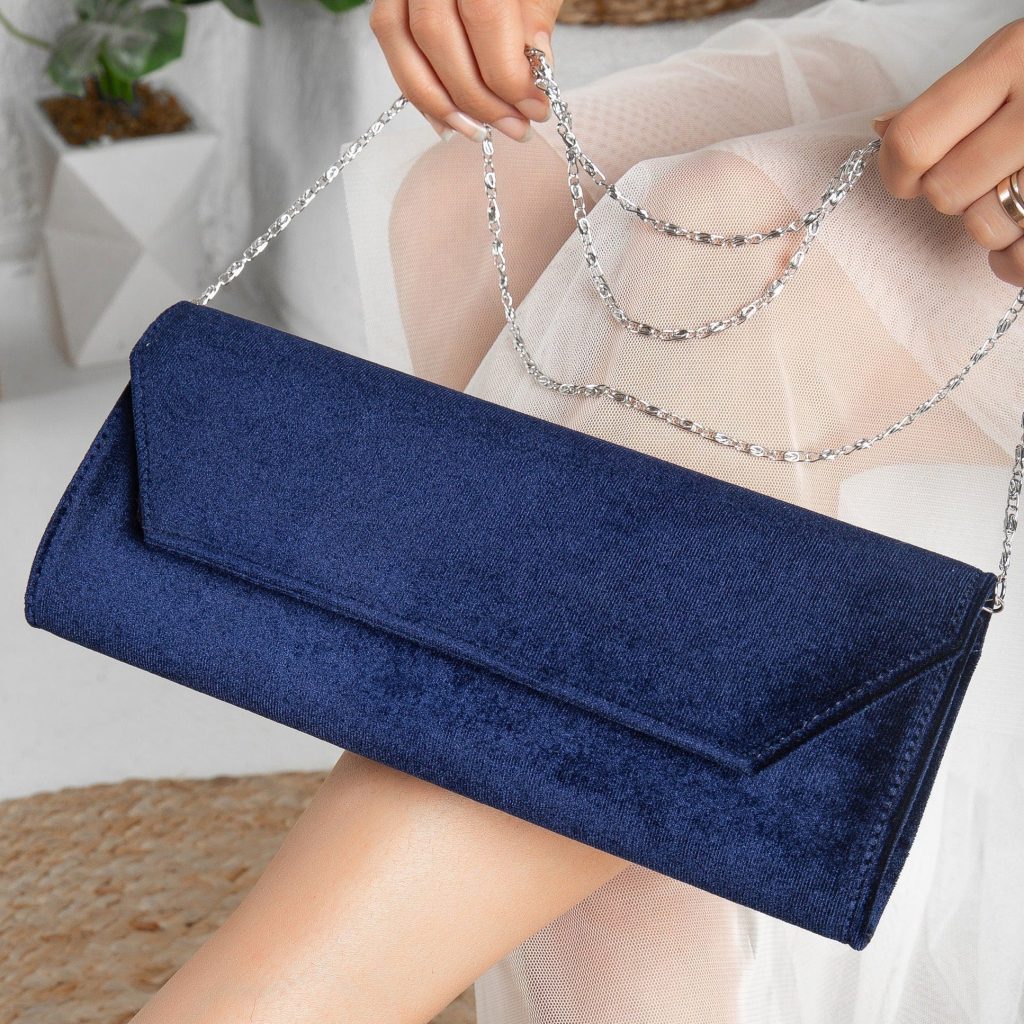 Navy blue clutch