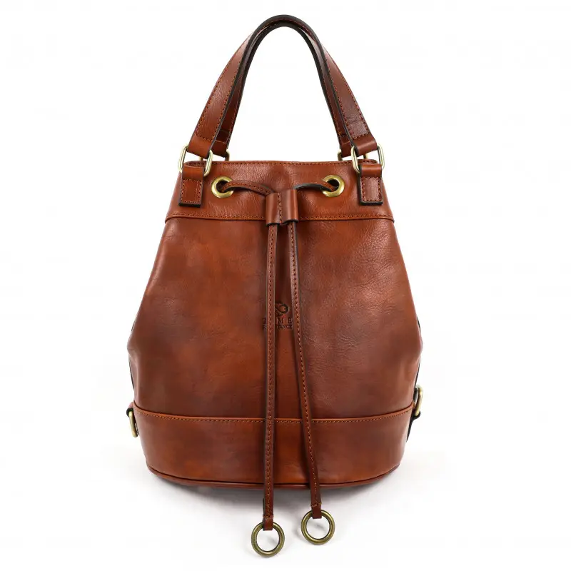 Leather bucket bag – Large Capacity Backpacks for Women