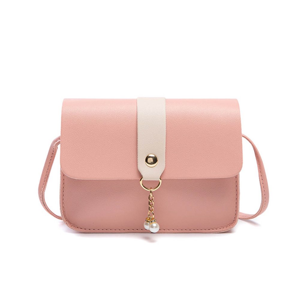 Pink shoulder bag