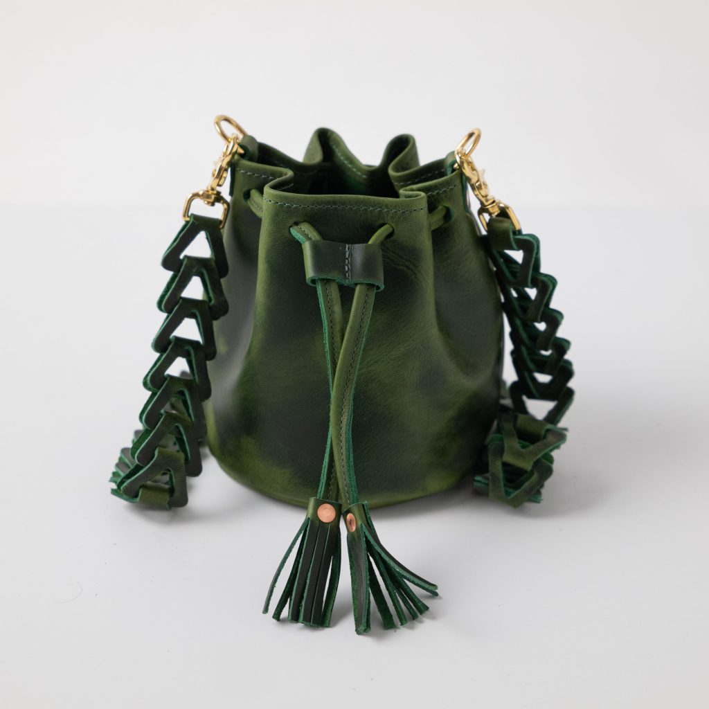 Green Bucket Bag