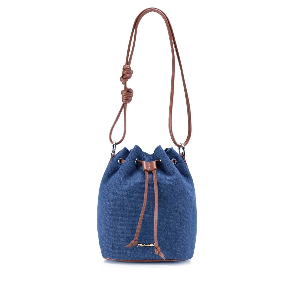 Denim bucket bag