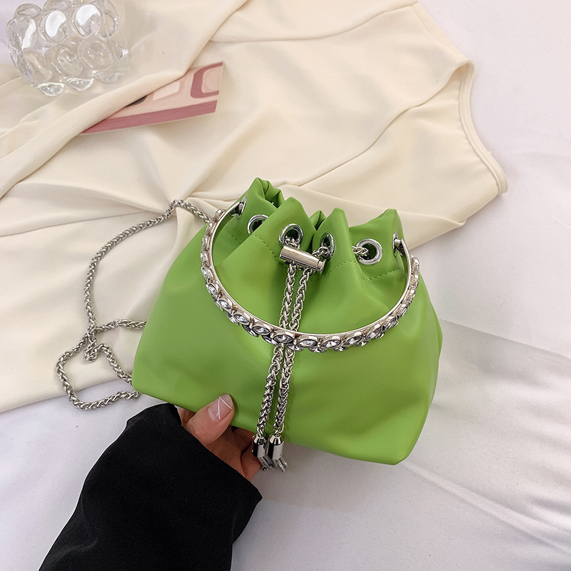 Green Bucket Bag – Elegant Colored Women’s Clutch