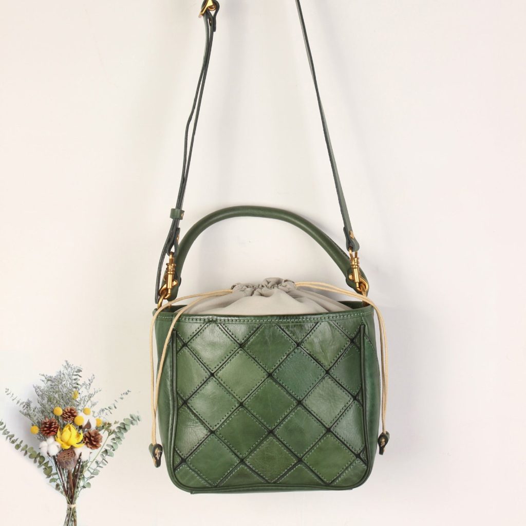 Green Bucket Bag