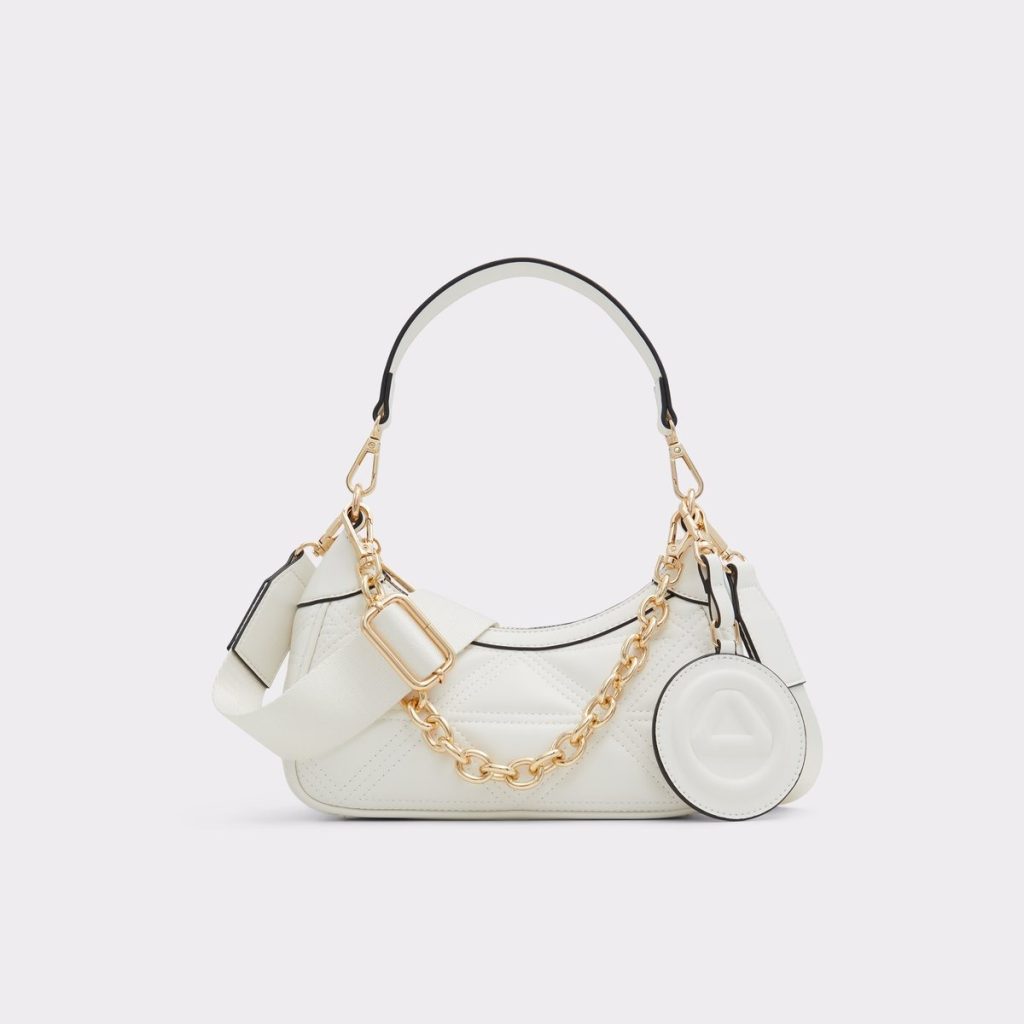 white shoulder bag