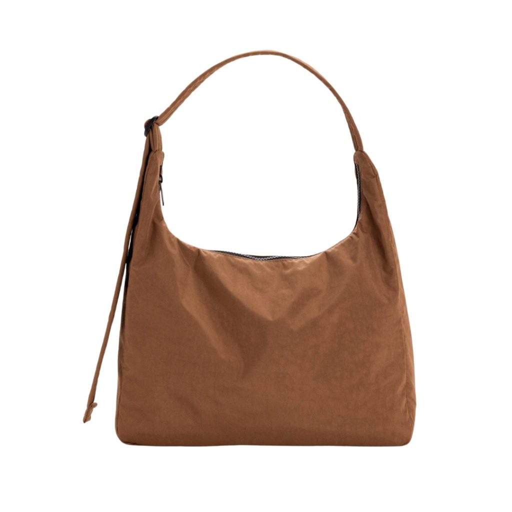 brown shoulder bag