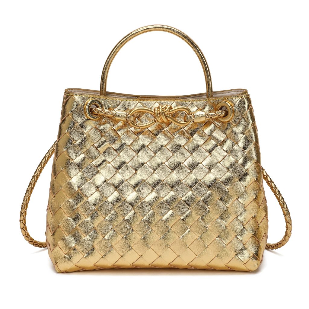 gold shoulder bag