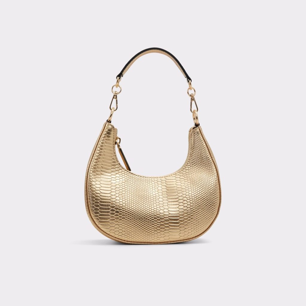 gold shoulder bag