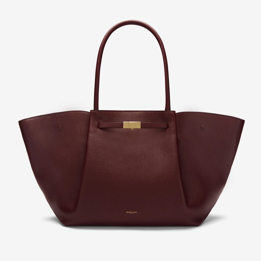 burgundy shoulder bag