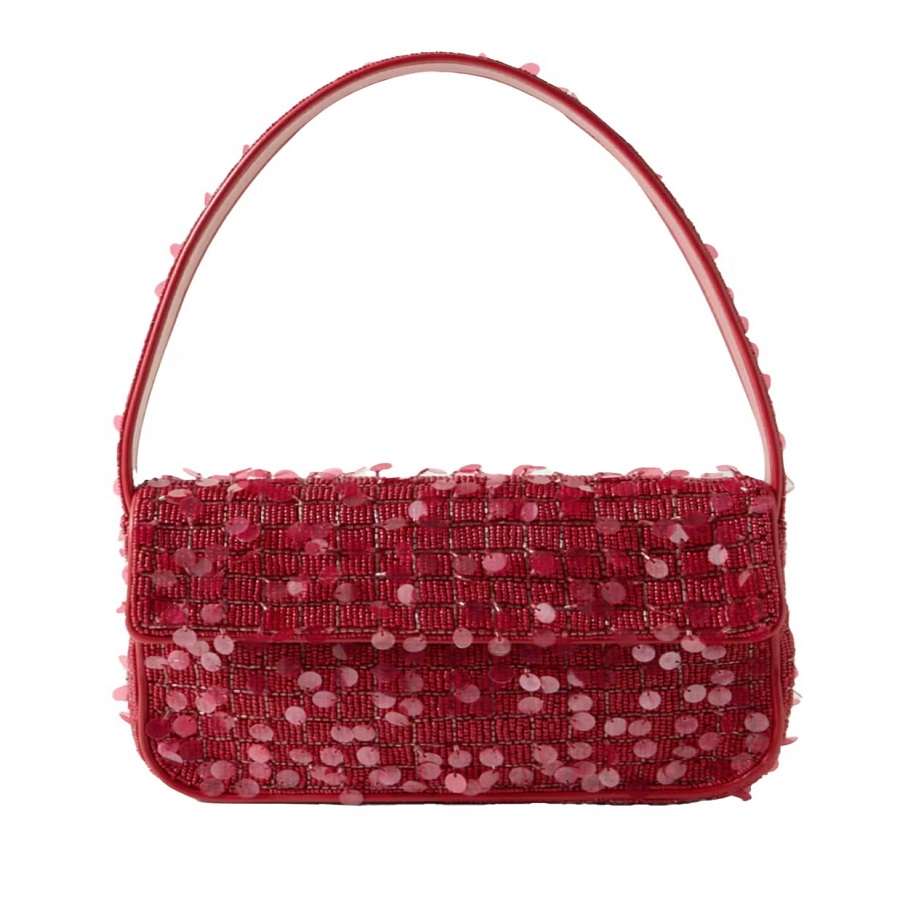 beaded shoulder bag