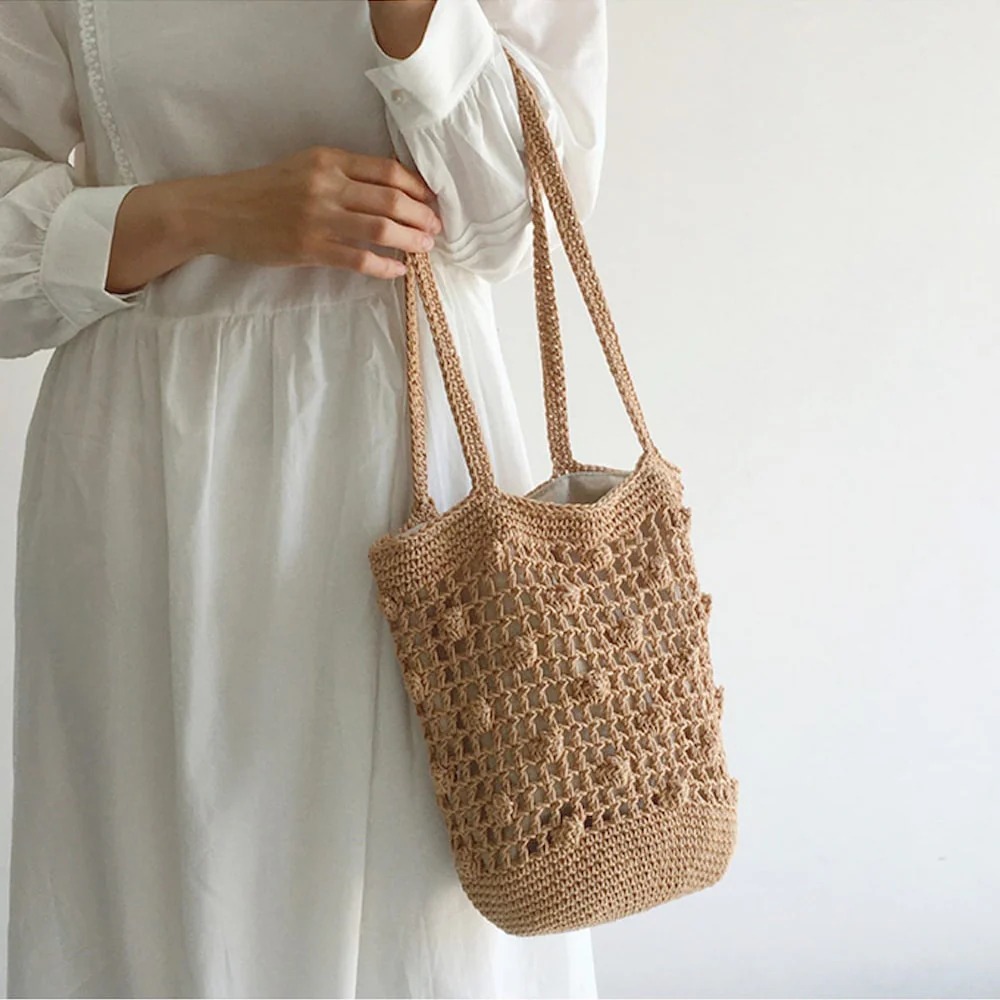 crochet shoulder bag