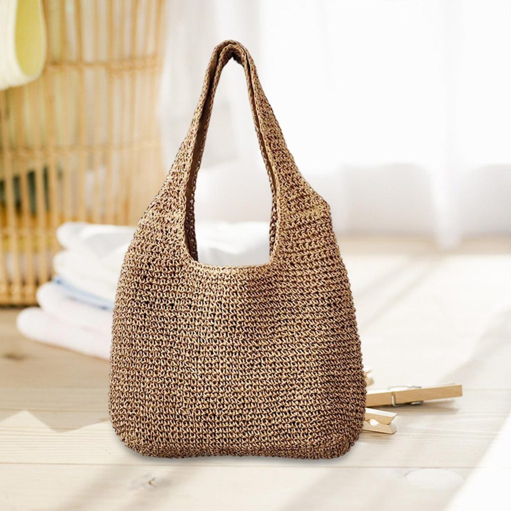 straw shoulder bag