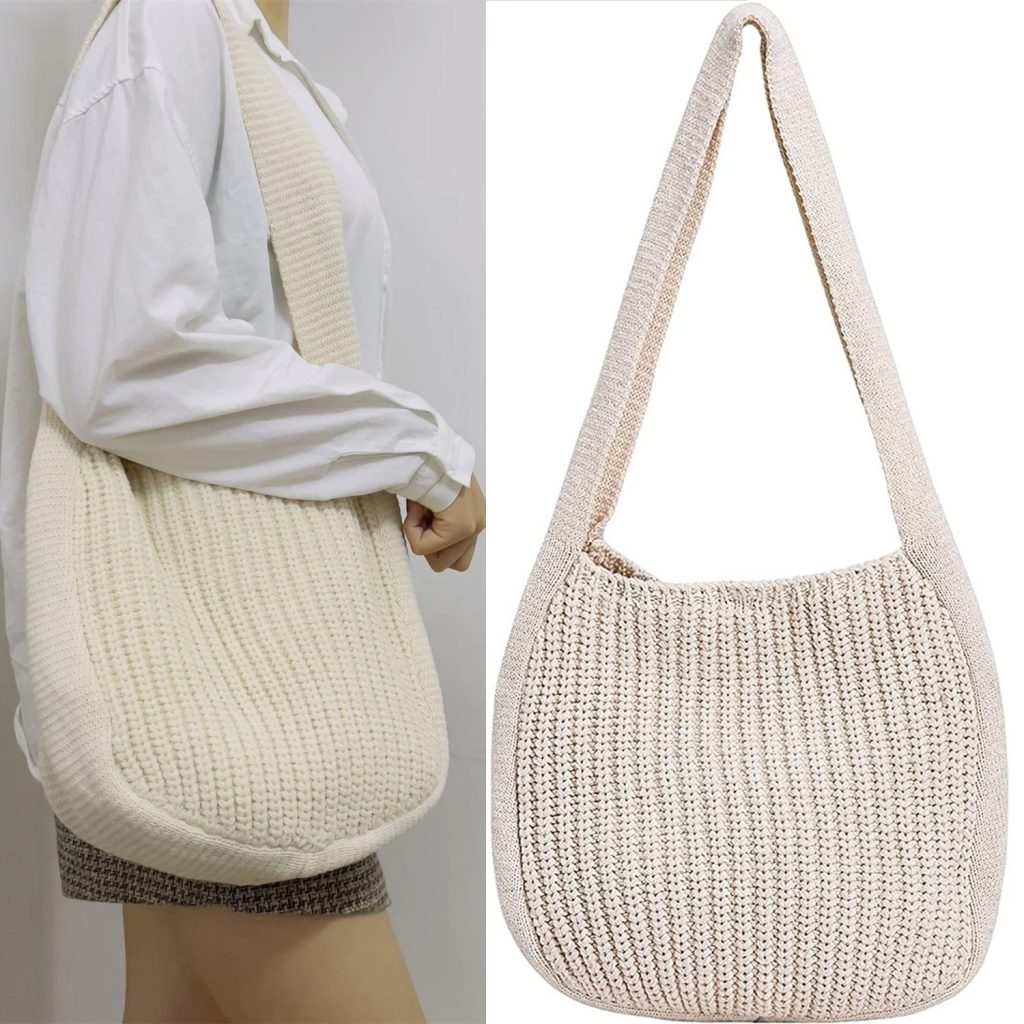 crochet shoulder bag