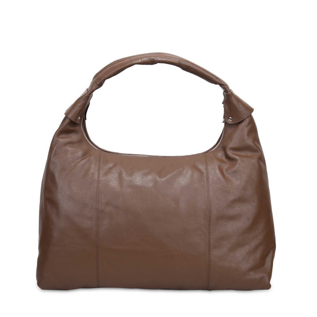 dark brown shoulder bag