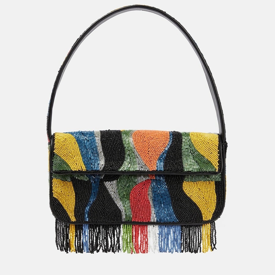 beaded shoulder bag