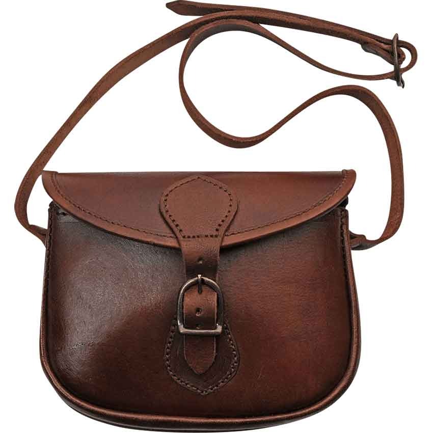 dark brown shoulder bag