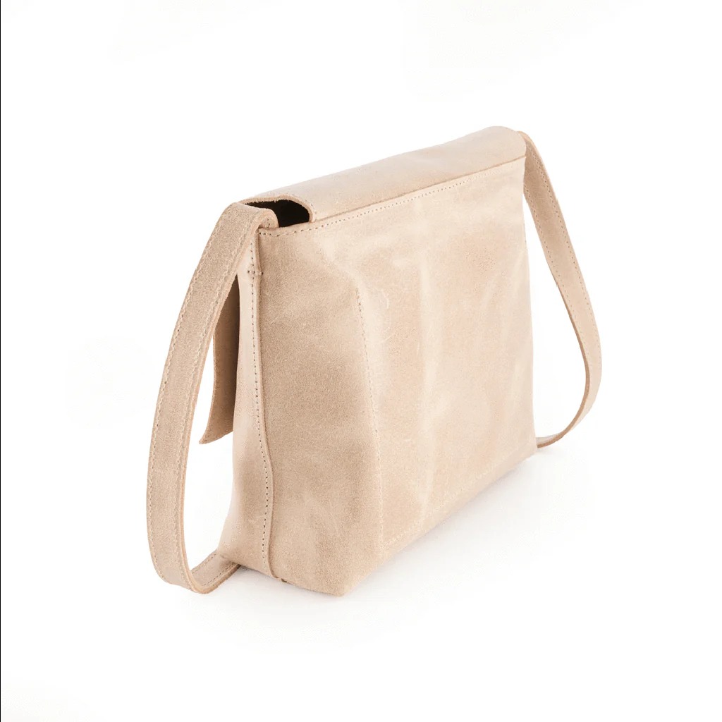 beige shoulder bag