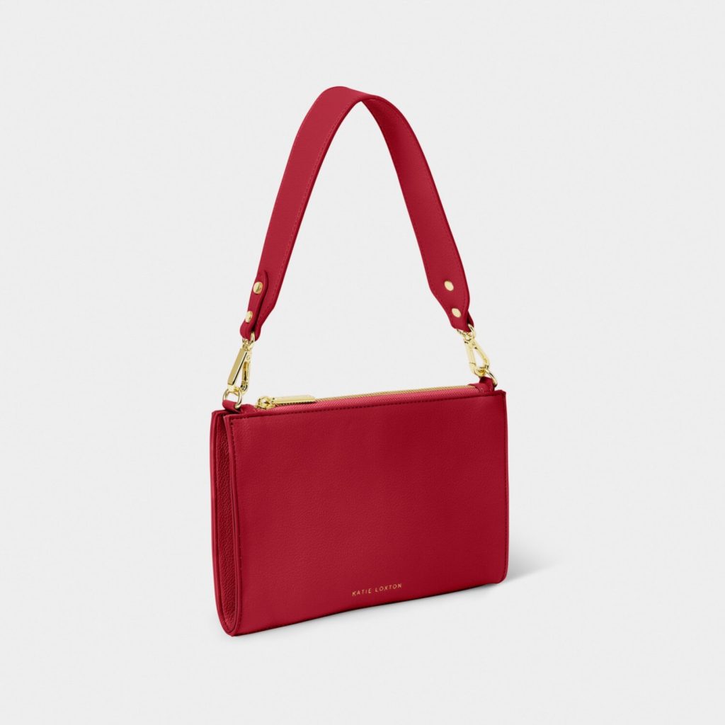 cherry red shoulder bag