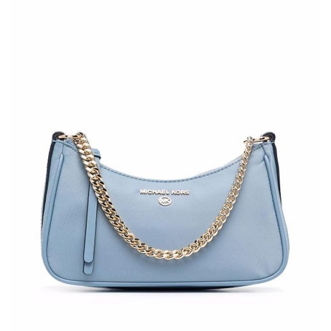 blue shoulder bag