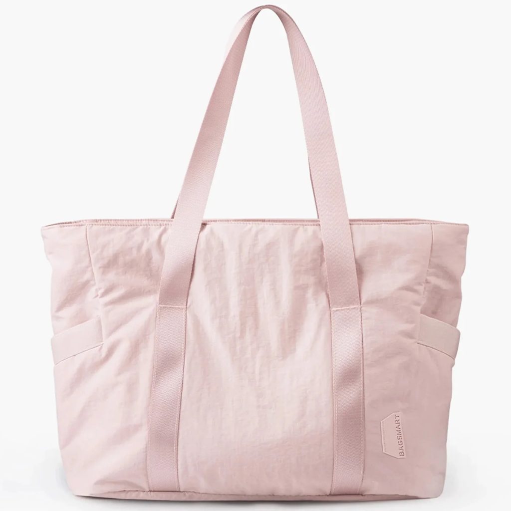 pink shoulder bag