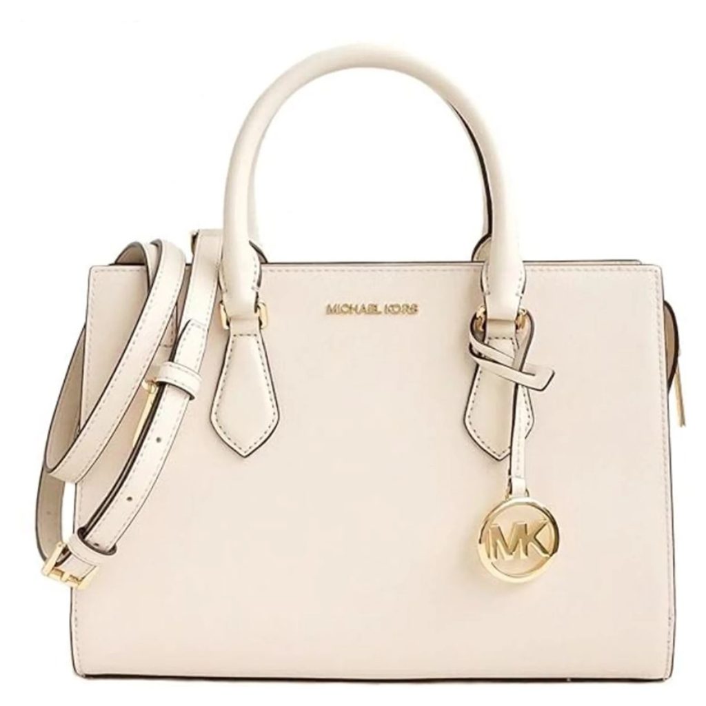 cream shoulder bag