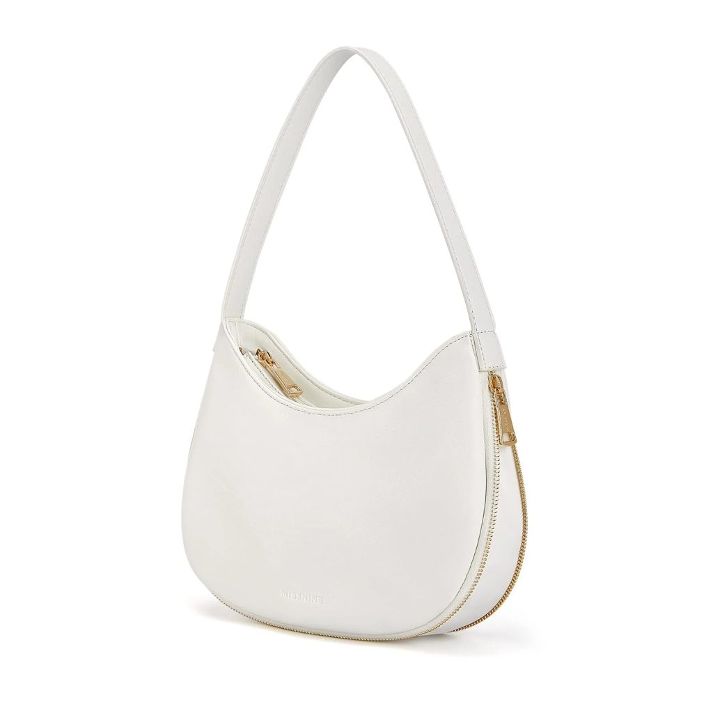 cream shoulder bag