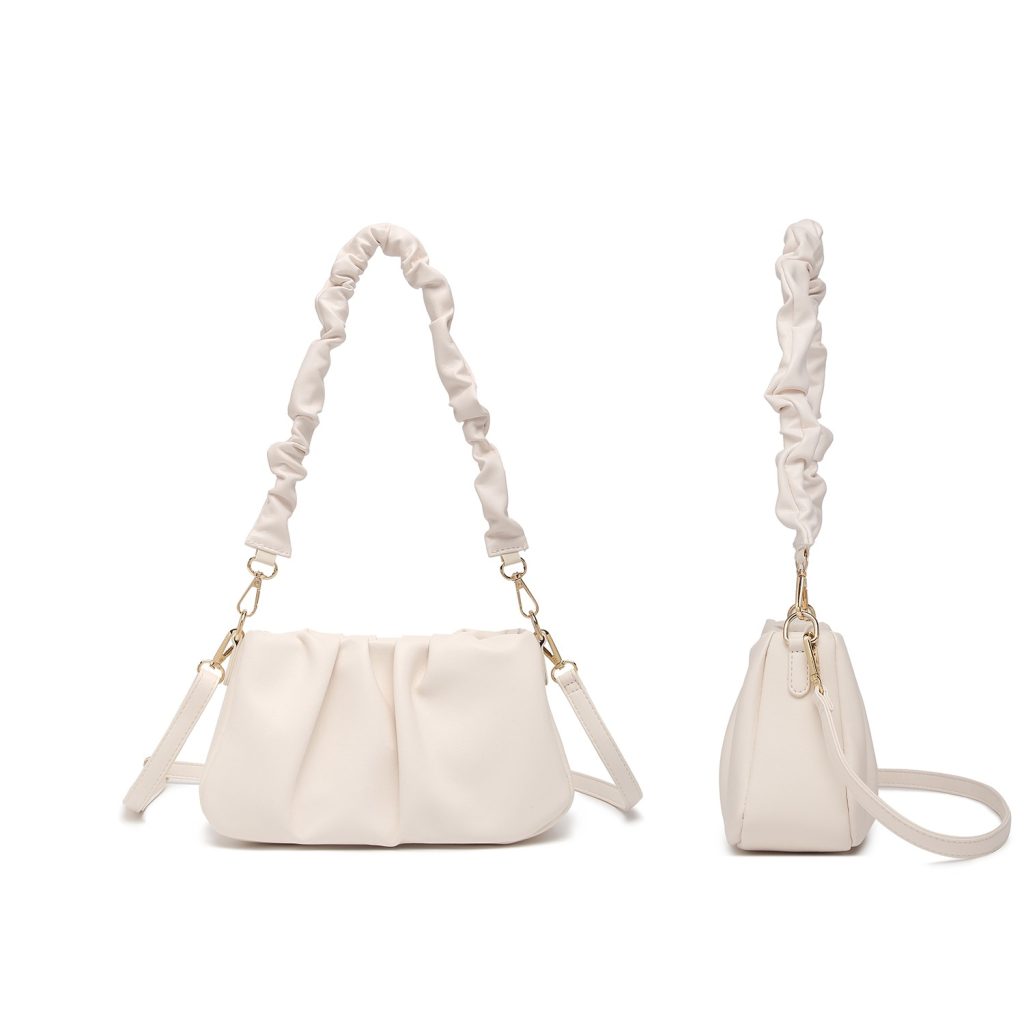 cream shoulder bag