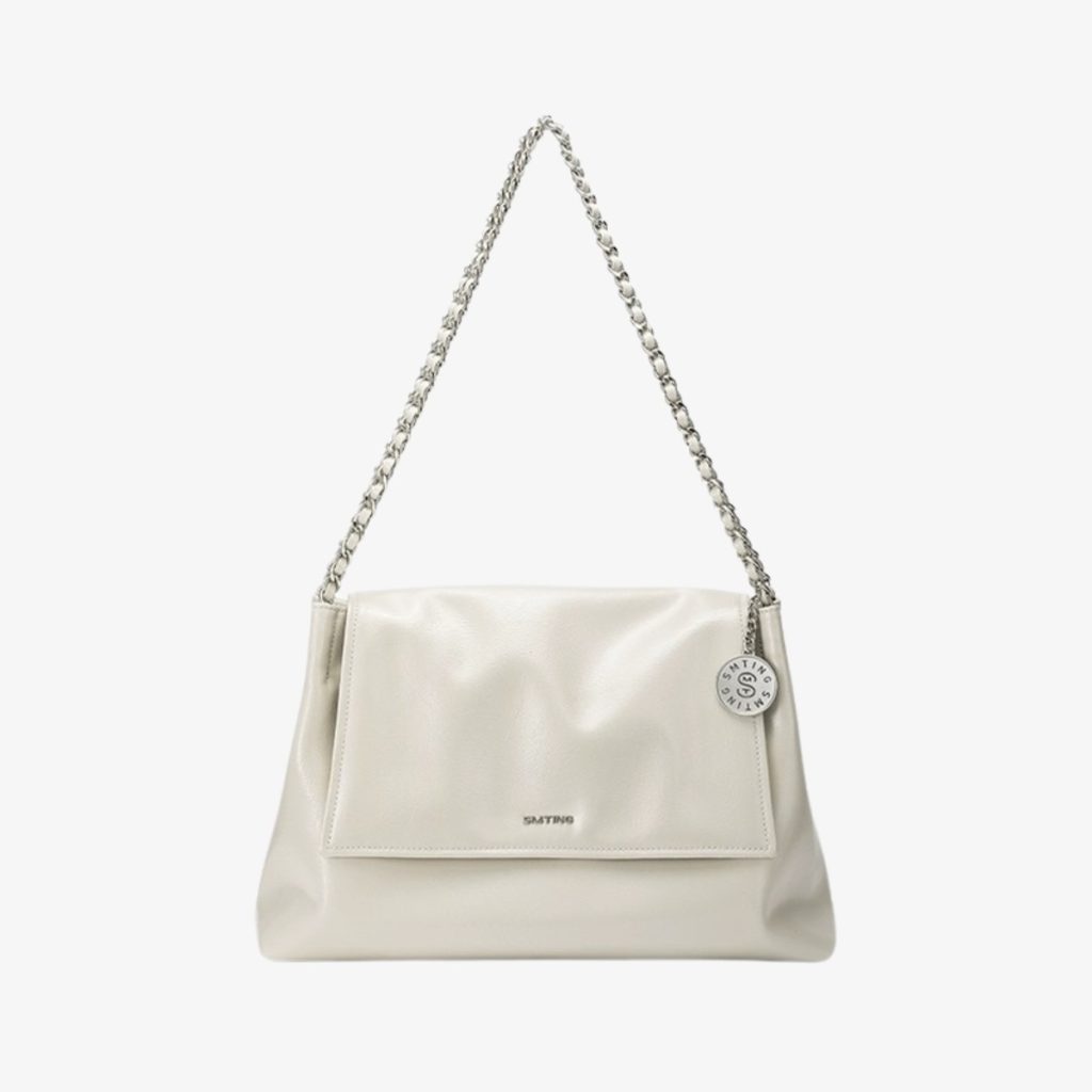 cream shoulder bag