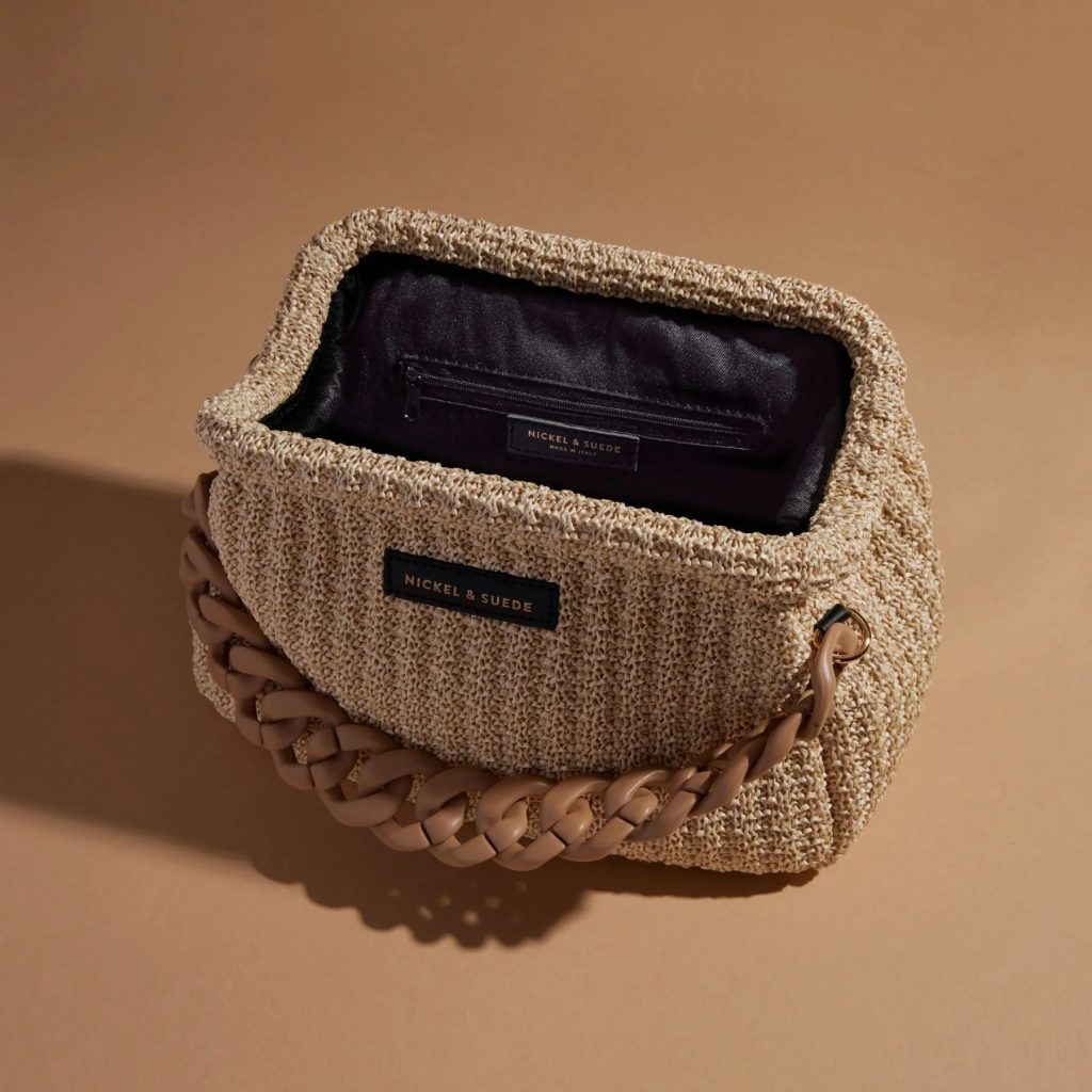 raffia shoulder bag